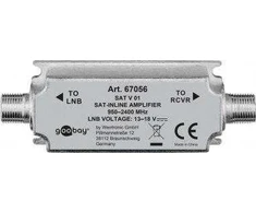 Goobay SAT signalo stiprintuvas 20dB /koaksialiniam kabeliui/ F - F 67056
