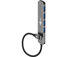 Goobay Plonas 4 prievadų USB šakotuvas, USB-C™ į USB-A, 5 Gbps
