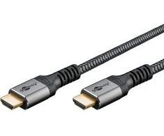 Goobay Soft Przewód HDMI o dużej szybkości transmisji su Ethernetem - Długość kabla 3 m (RB80727)