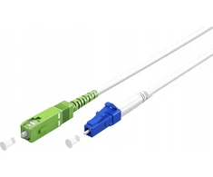 „Goobay“ šviesolaidinis kabelis (FTTH), vienmodis (OS2) baltas, baltas (paprastas), 30 m – laido ilgis 30 m