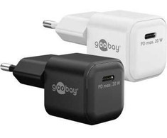 Goobay Szybka kroviklis USB-C™ PD GaN Nano (20 W) balta