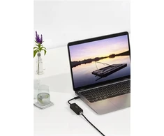 Karta jungiama į tinklą Goobay Adapteris USB-C™ Ethernet, juoda