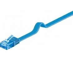 „Goobay Wentronic“ goobay – Patch kabelis – RJ-45 (M) iki RJ-45 (M) – 2,0 m – UTP – CAT 6a – formos, plokščias – mėlynas (96317)