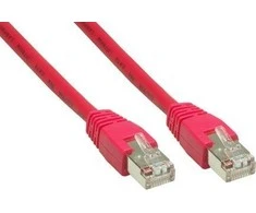 Good Connections Geros jungtys Geros jungtys RNS® Komutacinis kabelis su apsauga nuo įsegamų, kat. 6, S / FTP, PiMF, PVC, 250MHz, Raudona, 5m, Geri ryšiai (8060-050R)