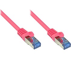 Good Connections Good Connections RNS - patch cable - RJ-45 (M) to RJ-45 (M) - 2 m - SFTP, PiMF - CAT 6a - halogen-free, shaped, without hook - magenta