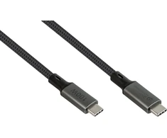Kabelis USB Good Connections USB-C - USB-C 1 m Pilka (2402-T010A)