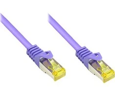 Good Connections Geri ryšiai Patchkabel mit Cat. 7 Rohkabel S/FTP 3m violetinė