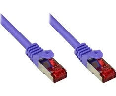 „Good Connections Cat.6“ jungiamasis kabelis S/FTP violetinis 0,5 m