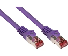 Good Connections RNS Komutacinis kabelis with ochroną złączy, Cat. 6, S/FTP, PiMF, PVC, 250MHz, violet, 50m, (8060- 500V)