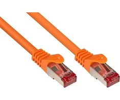 „Good Connections“ RNS komutacinis kabelis su apsaugine danga, Cat. 6, S/FTP, PiMF, PVC, 250MHz, oranžinis, 0,5m, „Good Connections“ (8060-005O)
