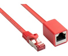 Nezatříděno Good Connections RNS Patch cable extension with latch protection, Cat. 6, S/FTP, PiMF, PVC, 250MHz, OFC, CU, red, 0,5m, Good Connections (8063VR- 005R)