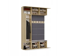 Top E Shop Goodhome spinta IKI III/1Sz2W DYB SONOMA + 2x Wieszak