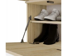 Top E Shop Goodhome Dviguba pakaba spintai HAGA II/2W SONOMA Ąžuolo spalvos