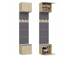Top E Shop Goodhome Spintos kabykla HAGA 1W Sonoma ąžuolas