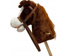 Hobby Horse su garsu ir ratais Bruno Baby Mix Brown