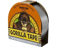 Remonto juosta Gorilla Sidabrinis, vienpusė, 32 m x 5 cm x 170