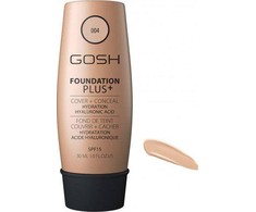 Gosh Foundation Plus+ Liquid Foundation &amp; Maskuoklis 2-In-1 004 Natural SPF 15, 30 ml