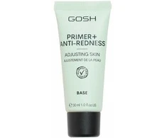 „Gosh Primer+“ be kvapiklių neutralizuoja paraudimą. Skystas makiažo pagrindas „008 Anti-Redness“, 30 ml.