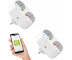 Gosund Nitebird Dvigubas išmanusis kištukas WiFi Gosund SP211 3500W Tuya 2vnt