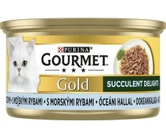 Purina Nestle Drėgnas Kačių Maistas - Purina Gourmet Gold Su Jūros Žuvimi - 85g