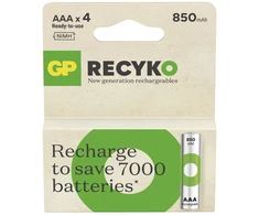 GP Akumuliatorius ReCyko AAA / R03 850mAh 4 vnt.