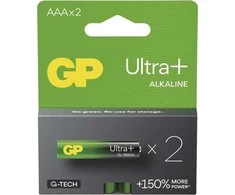 GP Bateria alkaliczna, AAA (LR03), AAA, 1.5V, , blistr, 2-pack, Ultra Plus