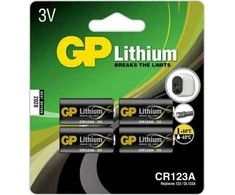 GP CR123a Baterija 4 vnt.