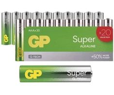 GP Baterija LR03 20 vnt.