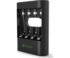 GP GP baterijos ReCyko+ 4 x AA įkraunamos baterijos 2600 mAh + greitas įkroviklis