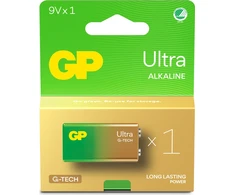 GP Battery GP Baterija GP - itin šarminė 9 V baterija, 1604AU/6LF22, 1 pakuotė