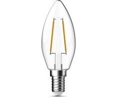 GP - LED lemputė su gijos formos mini žvake, E14, 2W (25W), 250lm