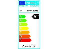 GP - LED lemputė su gijos formos mini žvake, E14, 2W (25W), 250lm