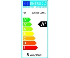 GP - LED lempa klasikinei kaitrinei srieginei gijai, E27, DIM, 5W (40W), 470lm