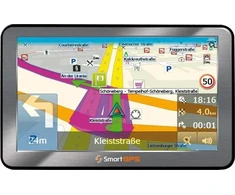 GPS navigacija SmartGPS Automobilių navigacija SG777 512Mb OSM EU 7'' LifeTimeMaps