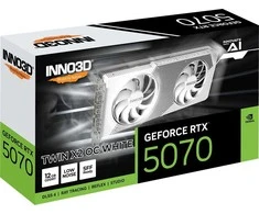 INNO3D GeForce RTX 5070 TWIN X2 OC Baltas NVIDIA 12 GB GDDR7