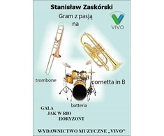 Gram su pasj? trombono kornetas B būgnais