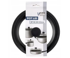 Granchio Italia Universalus stiklinis dangtis su silikonu 18 20 22 cm 3W1 VILDE Indaplovė