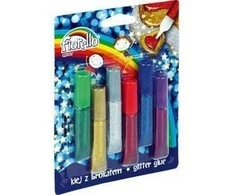 Grand Klijų su blizgučiais rinkinys GR-BK06B6, Fiorello, 6 spalvos po 6ml