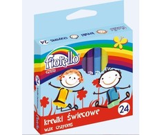 Vaškinės kreidelės Fiorello, 24 spalvų