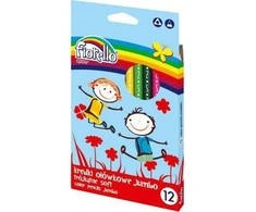 Grand Spalvoti tribriauniai pieštukai SUPER SOFT JUMBO, Fiorello, 12 sp.