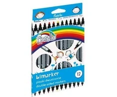 Grand Flomasteriai BIMARKER, Fiorello, dvipusiai, 12 sp.