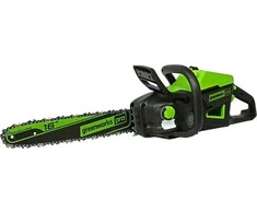 Grandininis pjūklas Greenworks GD60CS40; 60 V; 40 cm juosta (be akumuliatoriaus ir pakrovėjo)