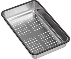 GraniteQ Plieninis lašėjimo įdėklas (380 x 230 x 60 mm) skirtas Marc - šepetėliuota plieno (WS)