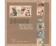 Egmont Klasikinis Bremeno muzikantų domino žaidimas vaikams nuo 3 metų, lavina dėmesį ir motoriką, spalvotas