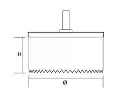 Graphite skilių pjuklas 28-75x30mm 5szt. - 57H957