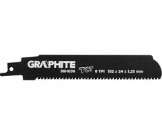 Graphite Bajonet Blades (Burių pjūklų geležtės, HM, 152 x 24 x 1,25 mm, 8TPI)