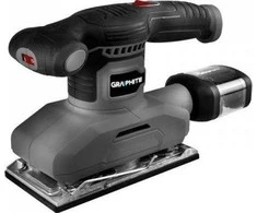 Graphite Šlifuoklis 260 W orbitinis šlifuoklis, 90 x 187 mm pagrindas