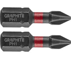 Smūginiai antgaliai GRAPHITE PH1 25 mm (2 vnt.)