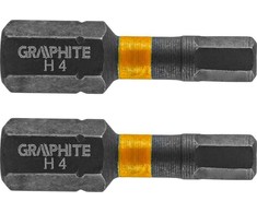 Smūginiai antgaliai GRAPHITE HEX4 25 mm (2 vnt.)