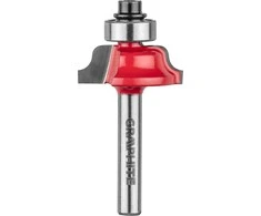 Medžio Frezavimo Antgalis GRAPHITE 56H237 (Apvalinamas Paviršius, 25,7x9,7 mm, Kotas 6 mm)